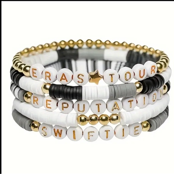 💛5pcs Friendship Bracelet set Inspired Taylor Swift Reputation Swifties Eras - Picture 1 of 9